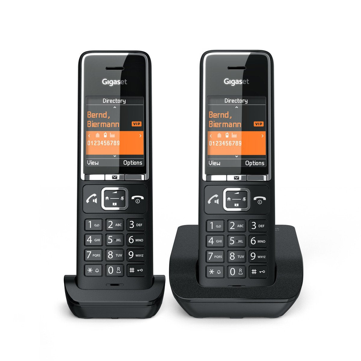 EAN 4250366866352 - Gigaset COMFORT 550 duo Teléfono analógico Identificador de llamadas Negro imagen 2