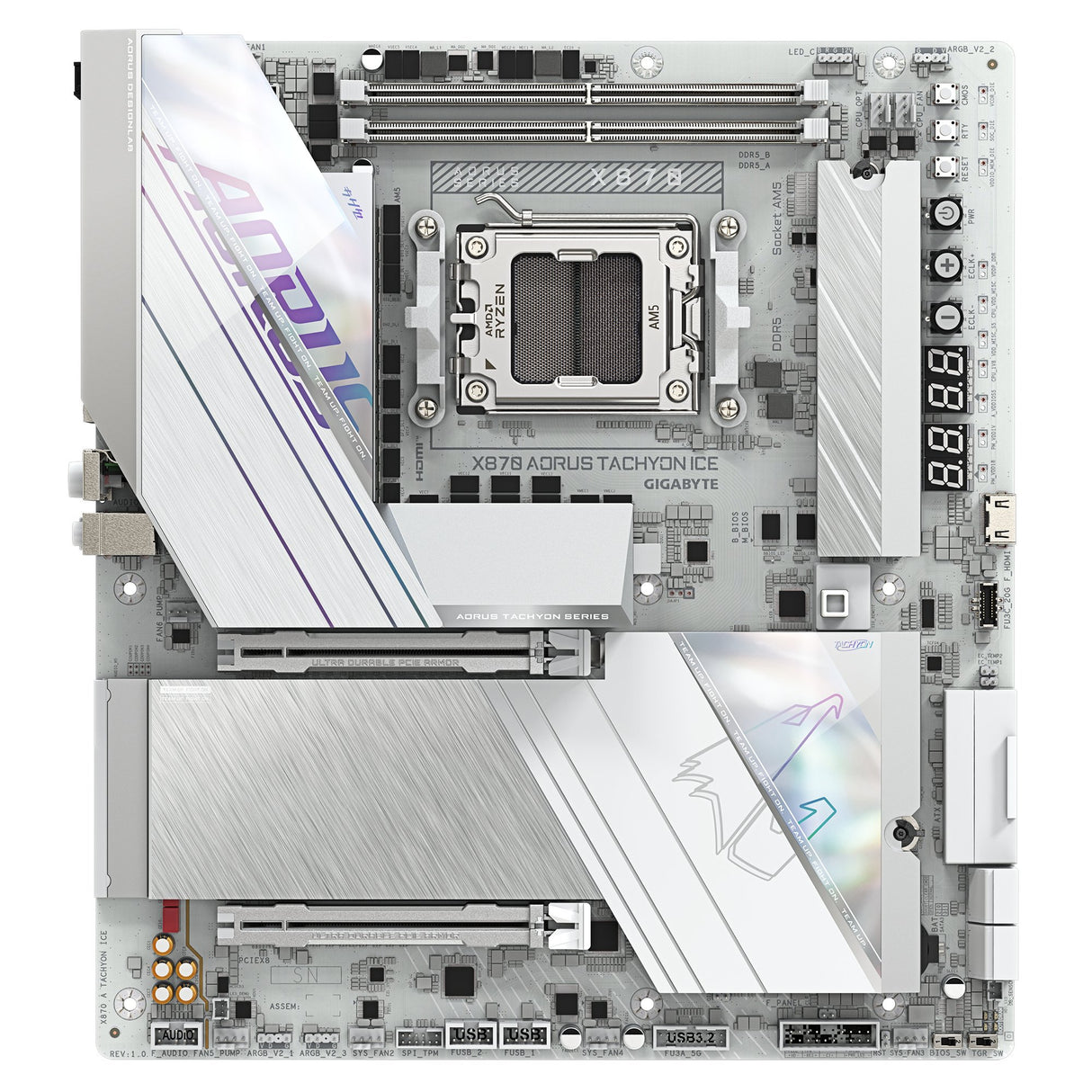 EAN 4719331874933 - GIGABYTE X870 AORUS TACHYON ICE AMD X870 Zócalo AM5 ATX extendida imagen 2
