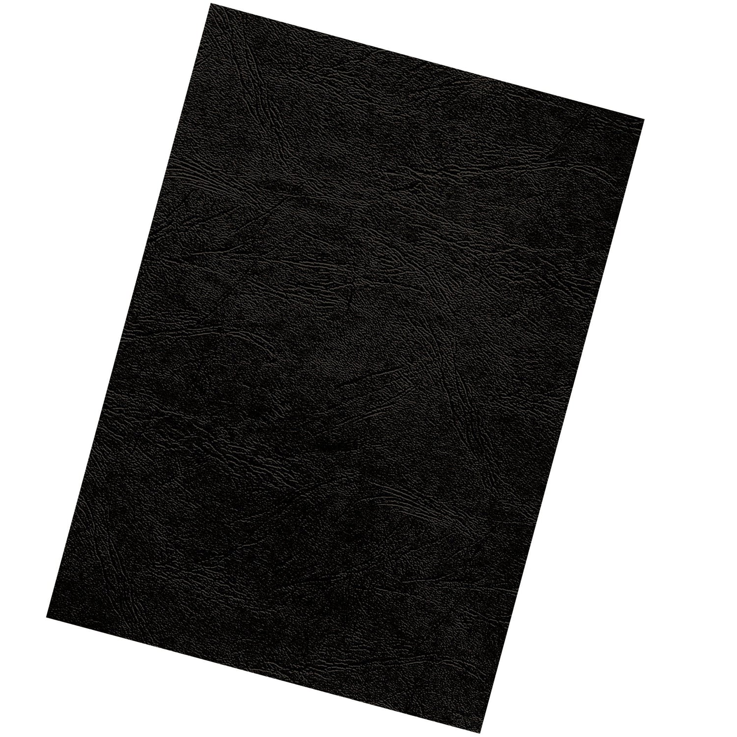 Fellowes Pack De 25 Portadas De Carton Simil Piel Delta Cuero A4 - 250 Gr - Color Negro