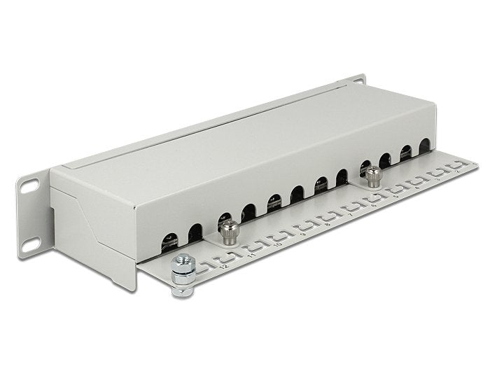 Delock 43299 10" Patch Panel 12 Port Cat.6 Grey
