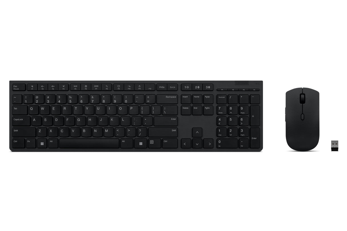 EAN 0195892062448 - Lenovo 4X31K03931 teclado Ratón incluido RF Wireless + Bluetooth Inglés de EE. UU. Negro imagen 1