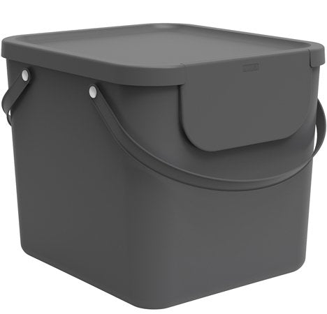 Rotho Albula Anthracite - Contenedor Para La Separación De Residuos - 40l