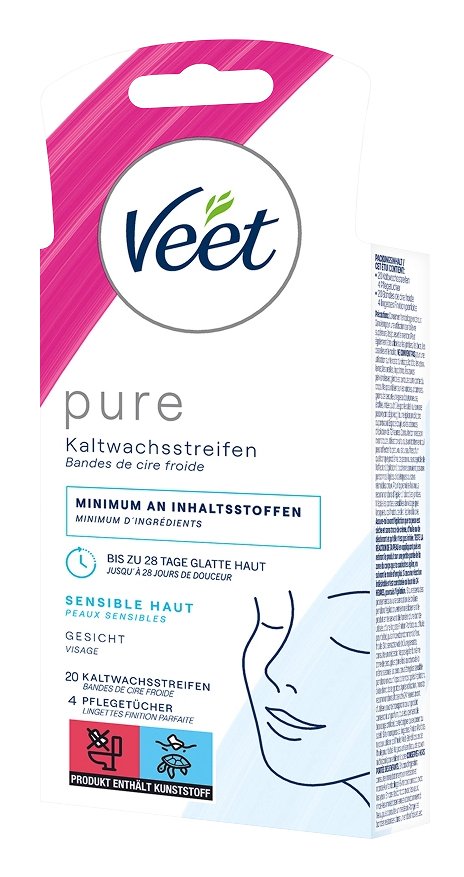 Veet Kaltwachsstreifen Beine Sensible Haut 20er