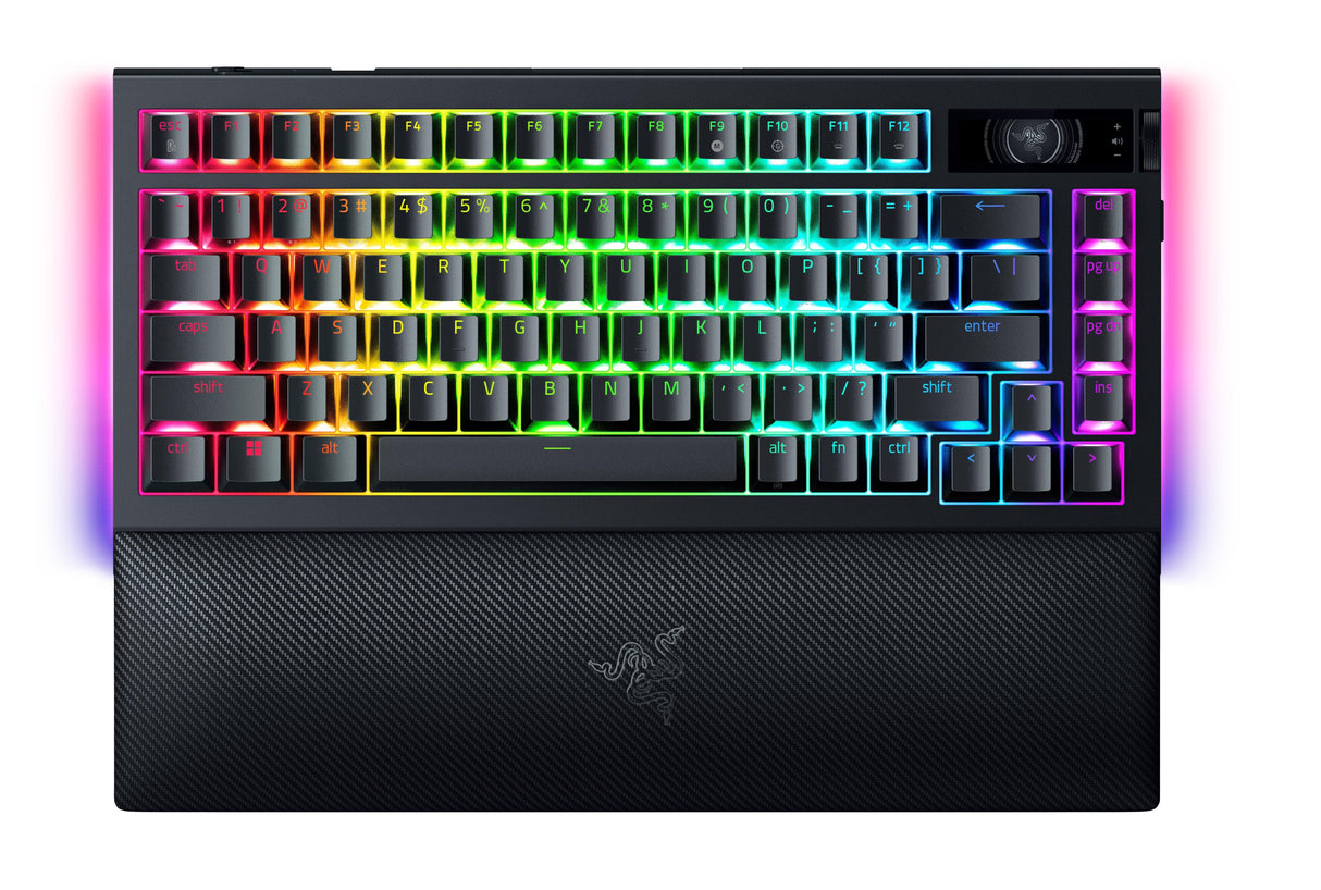 Razer Blackwidow V4 Pro 75% Mechanical Gaming Keyboard, Us Layout, Wireless, Black