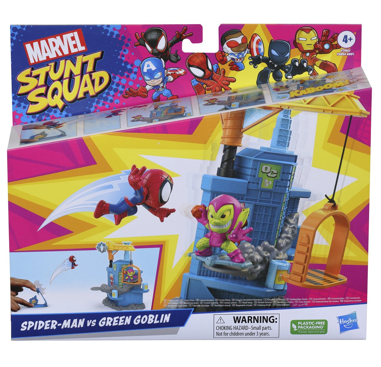 Set De Juego Hasbro Marvel Stunt Squad Crane Smash
