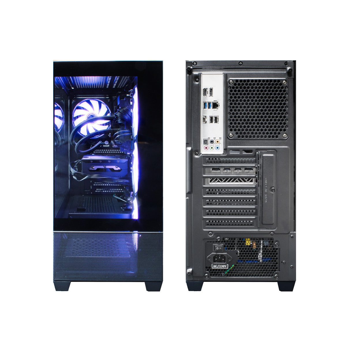 Coolbox Caja Atx Gaming Ga250 Cristal 4xvent.Argb Grafica 400mm Coo-Cha-Ga250-0