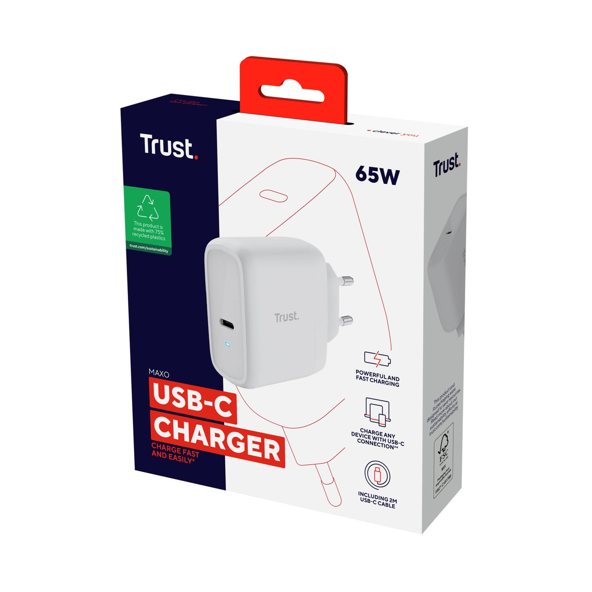 EAN 8713439251395 - Trust Maxo 65W Universal Blanco Corriente alterna imagen 7