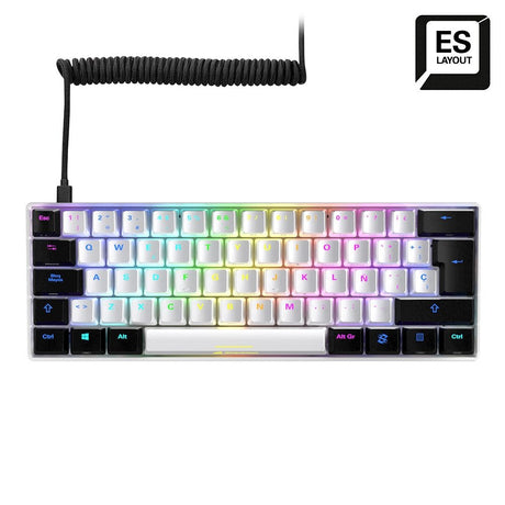 EAN 4044951033966 - Sharkoon SGK50 S4 teclado Juego USB QWERTY Español Blanco imagen 3