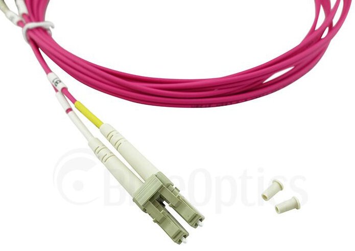 Blueoptics Sfp3132fu0.5mk Cable De Fibra Optica 0,5 M Lc Sc Om4 Magenta