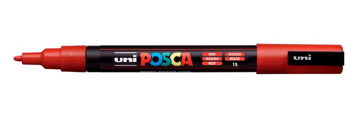 Posca Marker Uni Pc-3m Rojobk