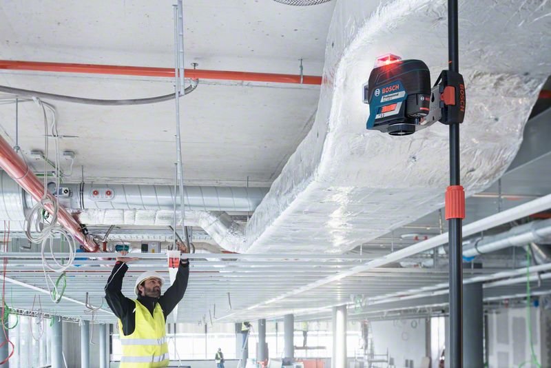 Bosch Professional S Gll 3-80 C Professional, Láser De Líneas Cruzadas Azul/Negro, Con Líneas Láser Rojas, Sin Batería 0601063r00