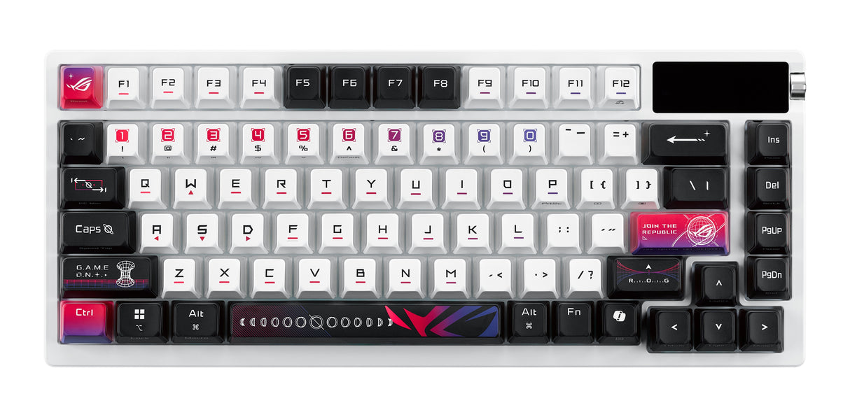 EAN 4711387897355 - ASUS ROG Azoth X teclado Juego USB + RF Wireless + Bluetooth Negro, Blanco imagen 2