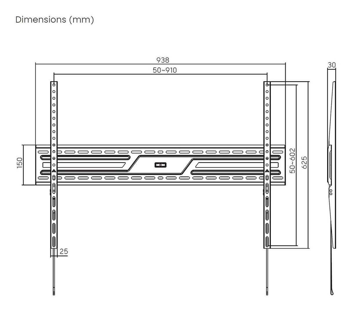 EAN 8435739902295 - AISENS WT100F-317 soporte para TV 2,54 m (100") imagen 7
