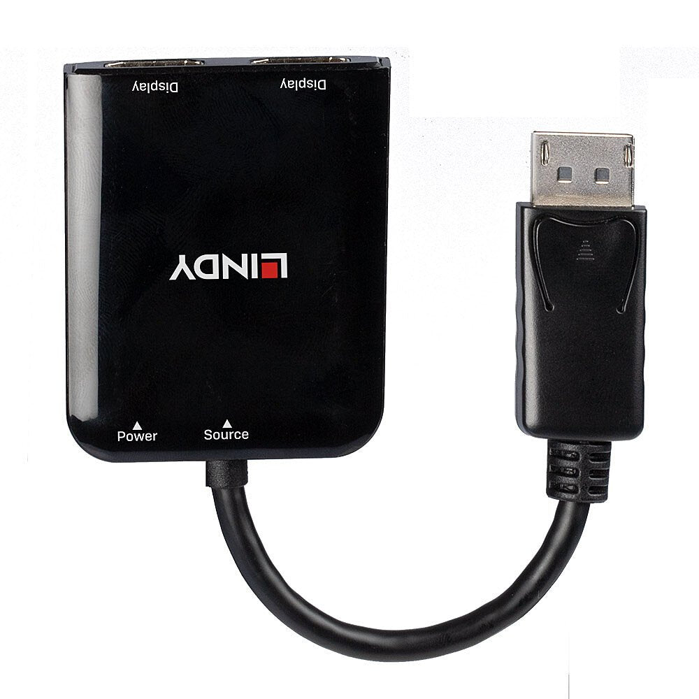 EAN 4002888384308 - Lindy 38430 hub de interfaz DisplayPort 21600 Mbit/s Negro imagen 2
