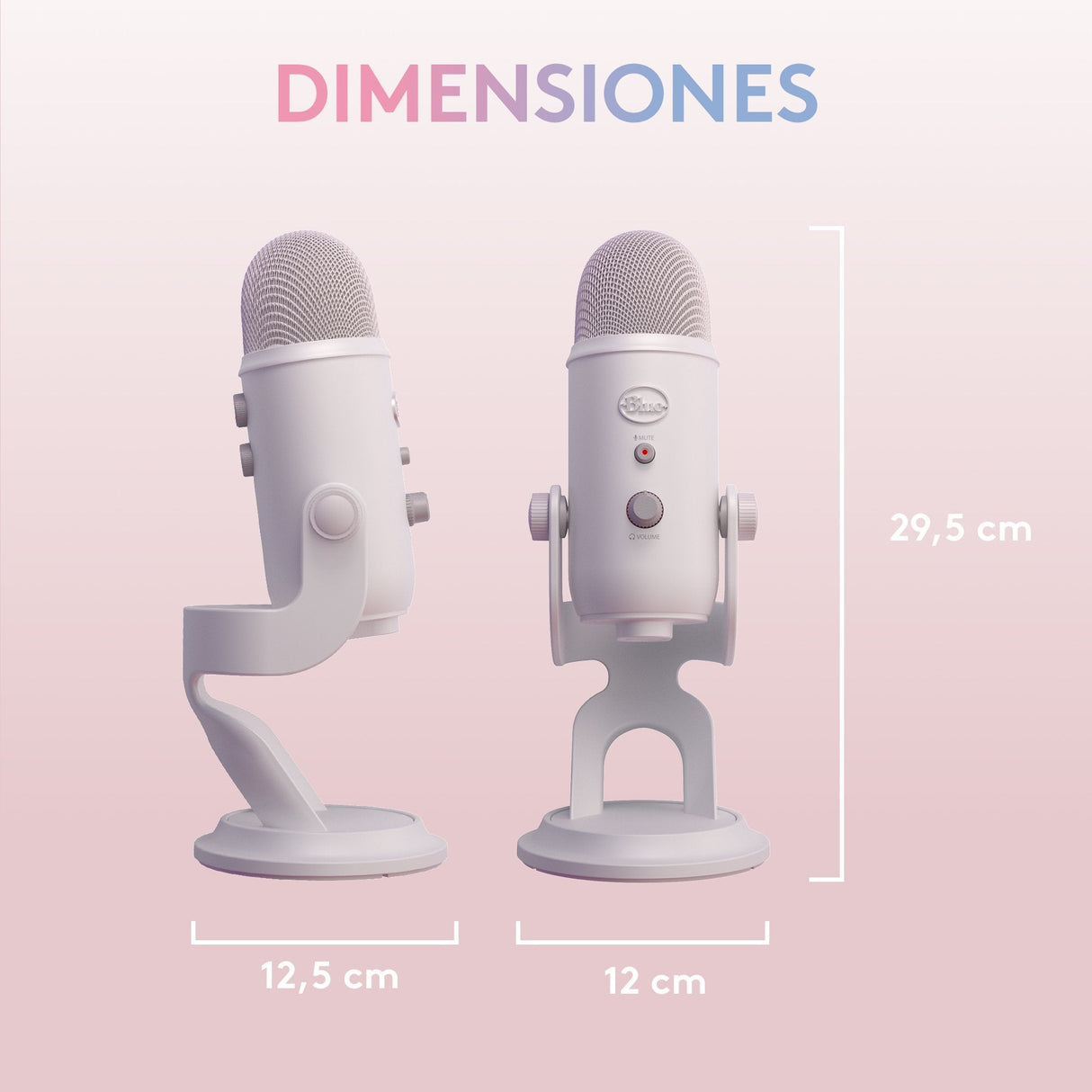 EAN 5099206106239 - Blue Microphones Yeti Aurora Collection Blanco Micrófono de superficie para mesa imagen 10