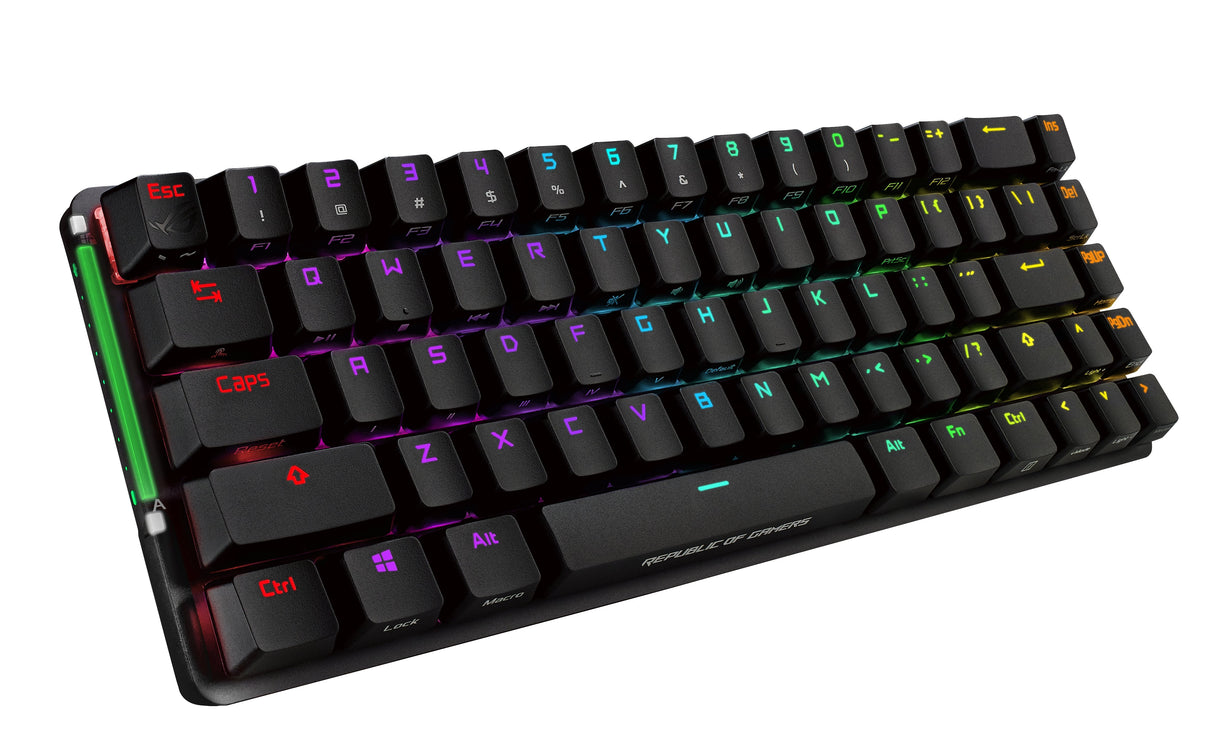 Teclado Francés Asus Rog Falchion Rf Inalámbrica + Usb Azerty Negro