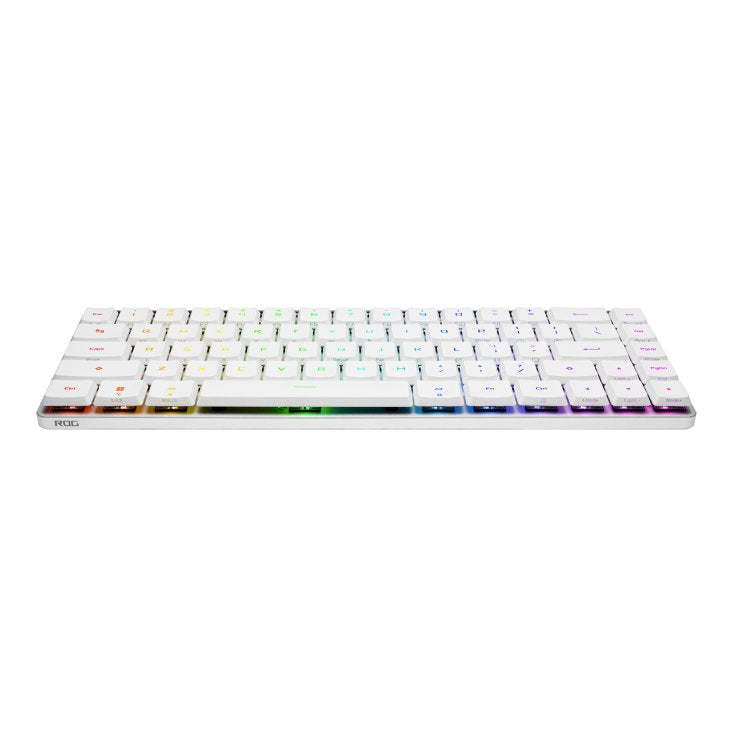Teclado Frances Asus Rog Falchion Rx Low Profile Usb + Rf Wireless + Bluetooth Blanco