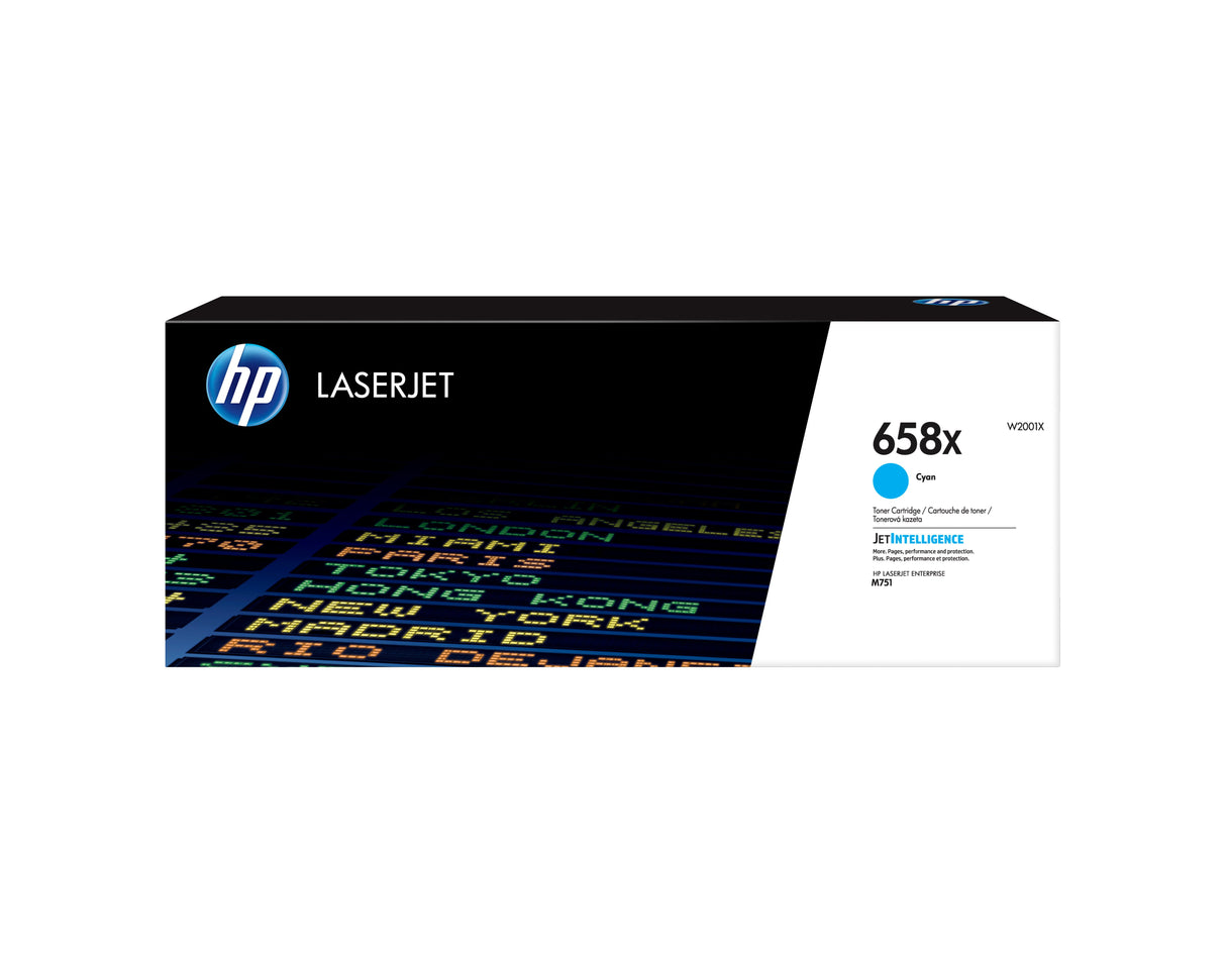 EAN 192545650731 - HP 658X High Yield Cyan Original LaserJet Toner Cartridge cartucho de tóner 1 pieza(s) imagen 1