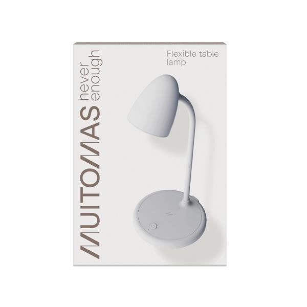 Muitomas Table Led Lamp Flexible White Flexlampwh