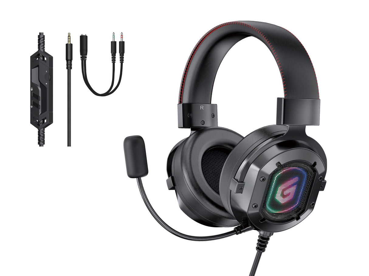 Conceptronic Auriculares Usb  2.2m Cable,Mikro,Lautreg.,7.1sound