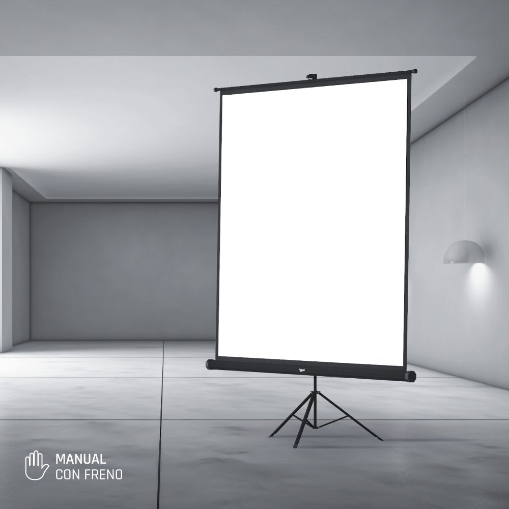 Iggual Pantalla Mural 180x180 Cm Con Trípode+Bolsa