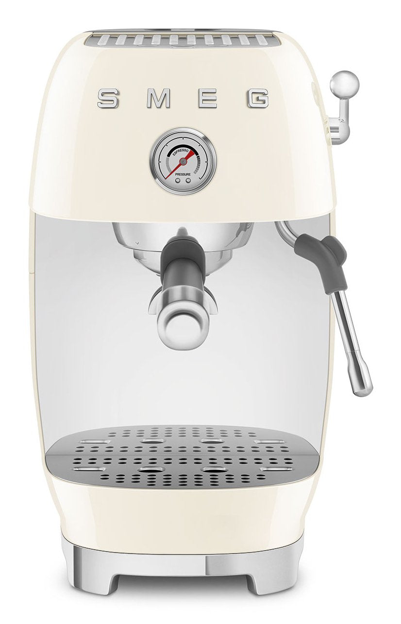 Smeg Espressomaschine Ecf03creu, Thermoblock, Cold Brew, Dampfdüse, 1.4l Tank