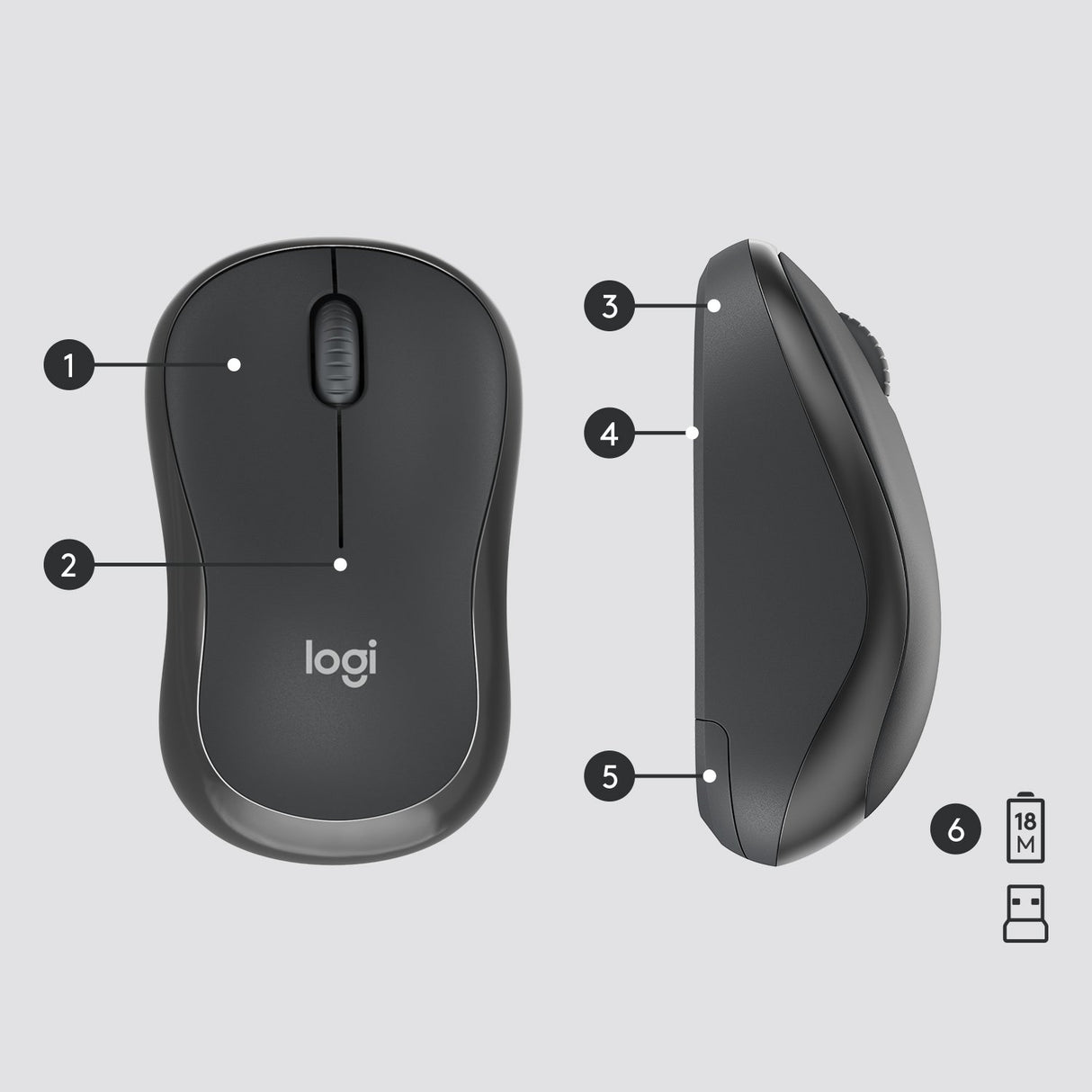 EAN 5099206092433 - Logitech 920-009800 teclado Ratón incluido Oficina RF inalámbrico QWERTY Internacional de EE.UU. Grafito imagen 7