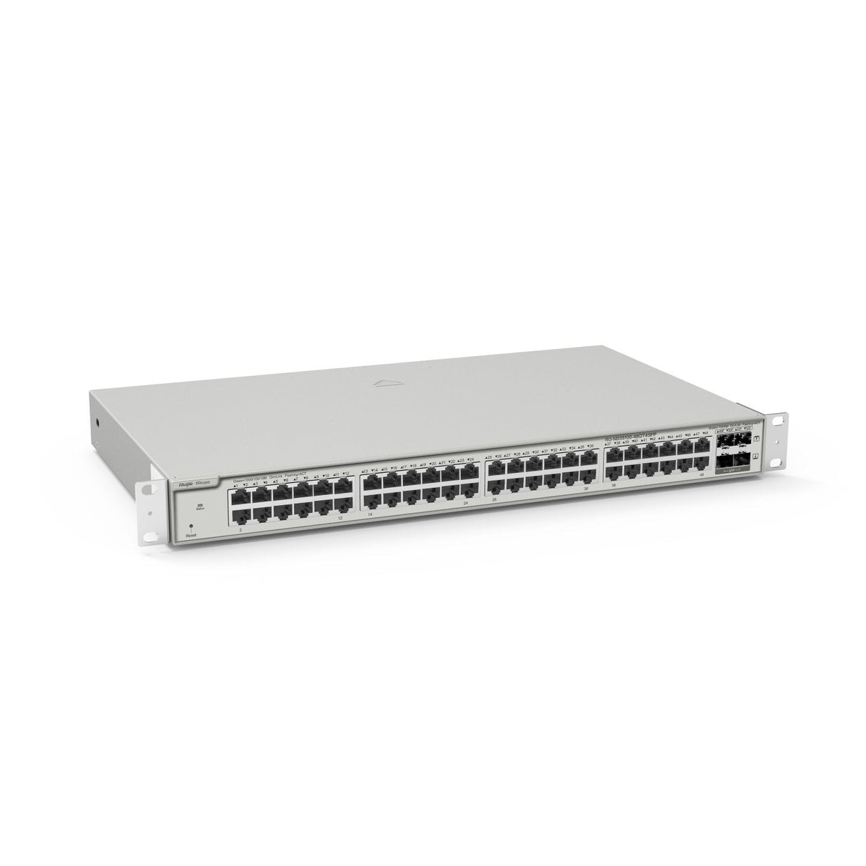 Reyee 48-Port Gigabit L2+ Managed Switch,48 Gigabit Rj45 Ports,4 Sfp Ports,19-Inch Rack-Mountable S