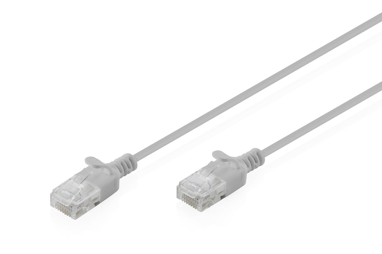 Cat 6 U-Utp Slim Cable De Red, 0,5 M, Grau