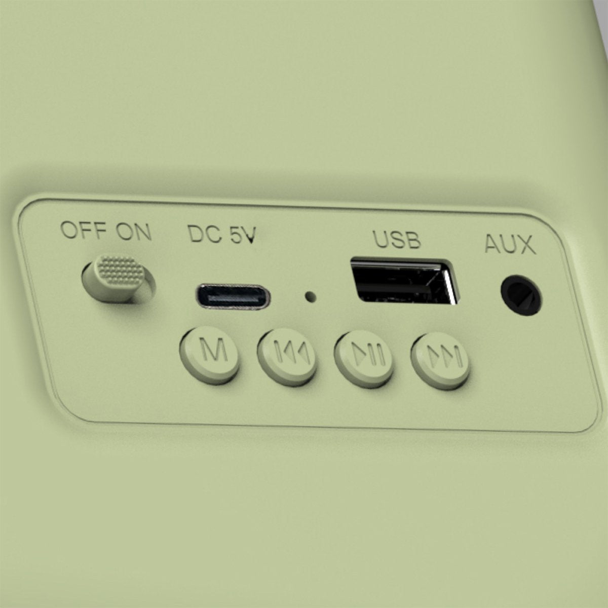 Radio Portátil Bluetooth Haeger Retro Verde