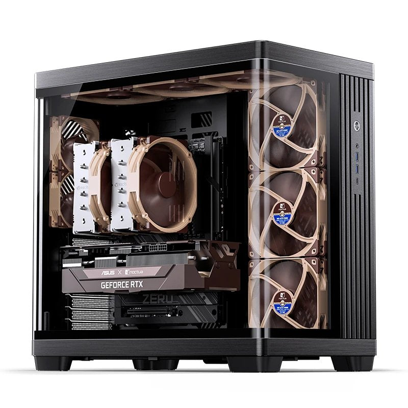 Jonsbo Tk-4 Gehäuse, Midi-Tower, Atx, Tempered Glass - Schwarz