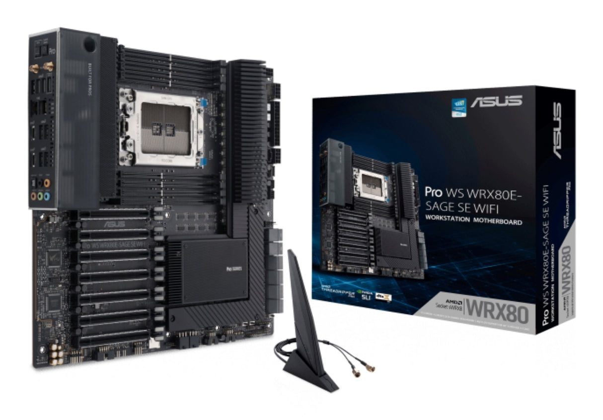 EAN 4711081066262 - ASUS WRX80E-SAGE SE WIFI AMD WRX80 Socket SP3 ATX extendida imagen 1