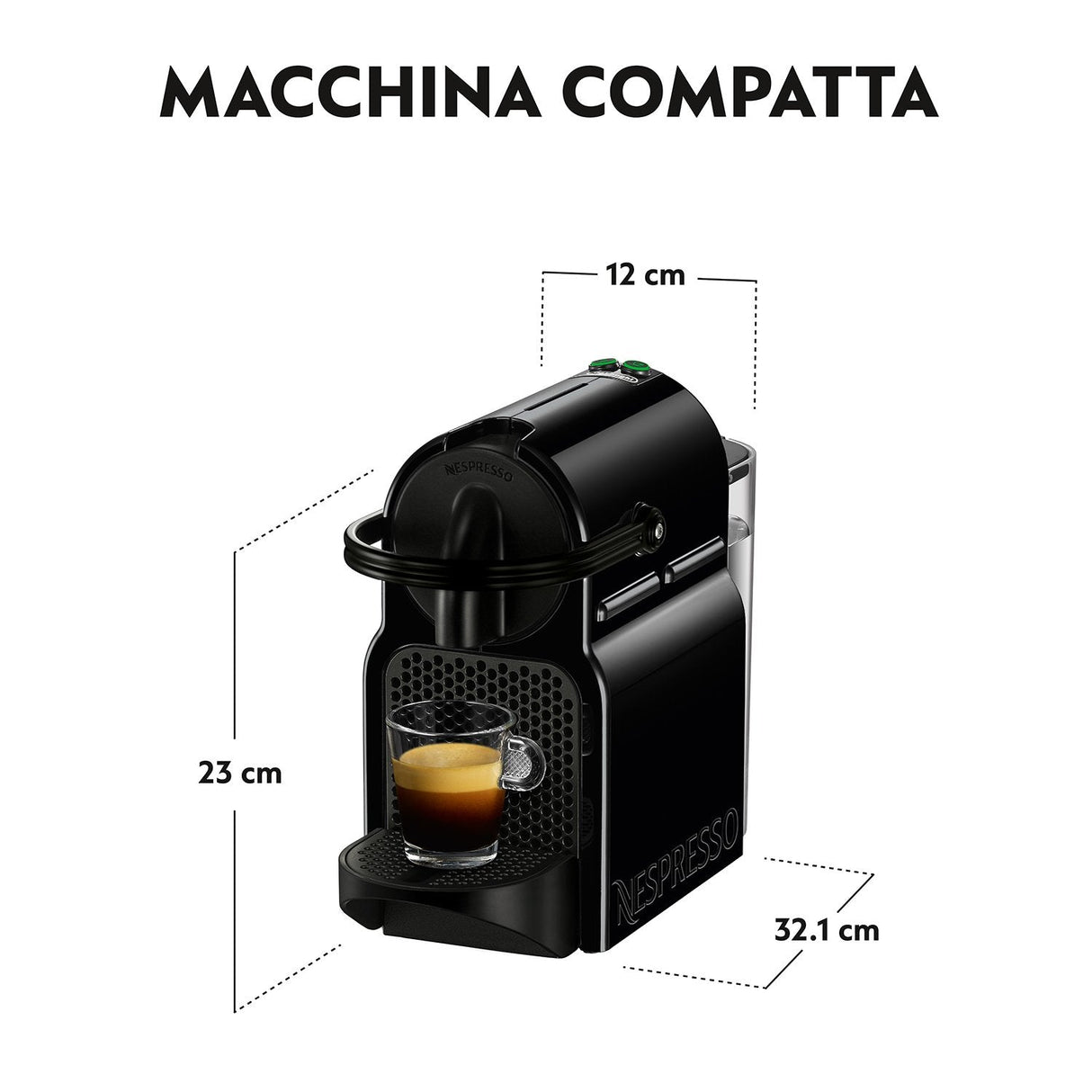 Cafetera De'Longhi Inissia En 80.Bae Totalmente Automática Máquina Espresso 0,7 L