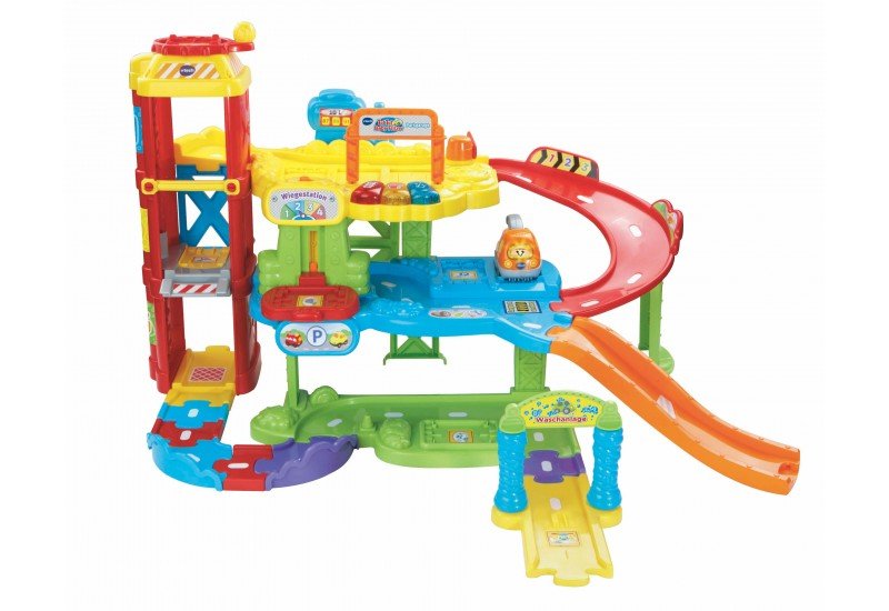 Vtech Hace Velocistas Para Bebés - Estacionamiento, Construcción De Juegos Con Múltiples Cuores 80-180004