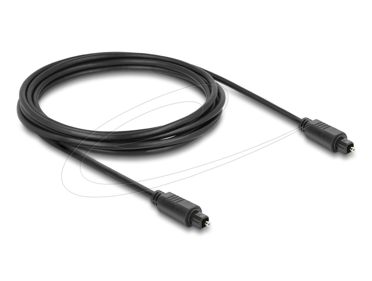 Delock Toslink Cable Stecker Auf Stecker, Ø 4 Mm, 3 M, Schwarz