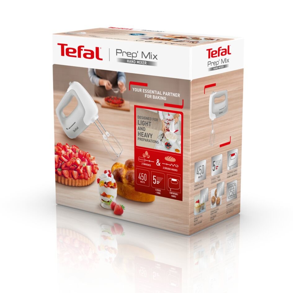 Tefal Prep Mix Ht 450b38, Batidora De Mano Ht450b38