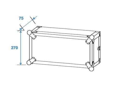 Roadinger 30107204 Hardcase Aluminio Negro - Plata Audiogeräte-Maletín