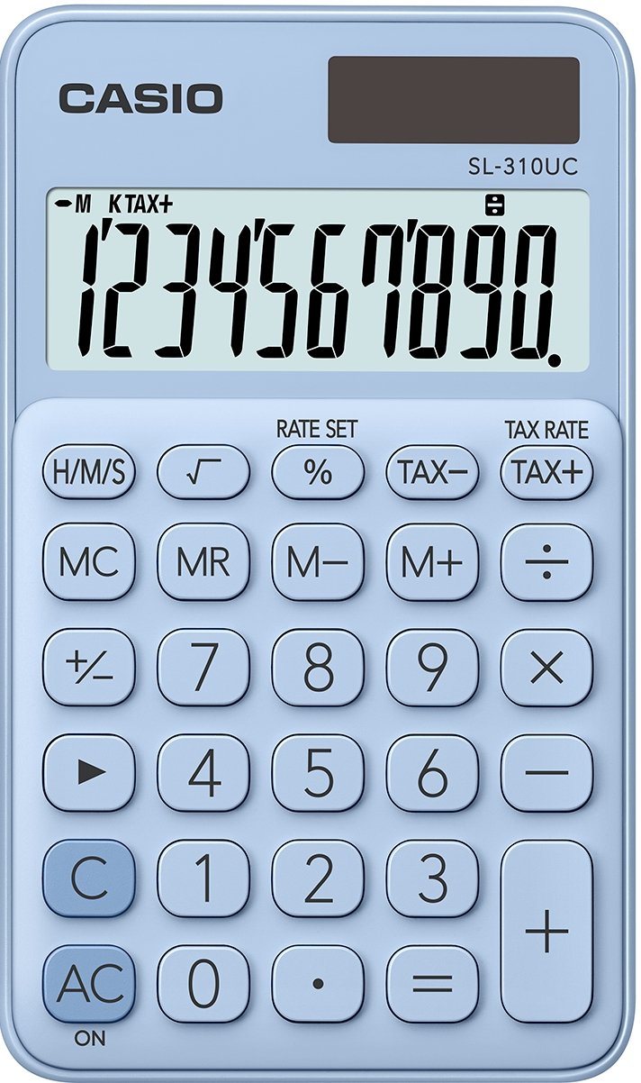 EAN 4549526612848 - Casio SL-310UC-LB calculadora Bolsillo Calculadora básica Azul imagen 1