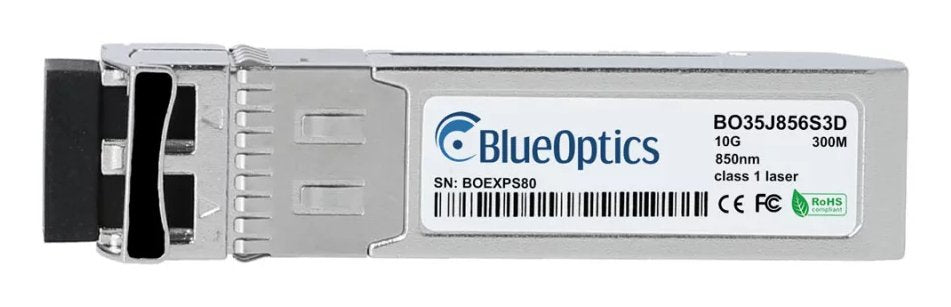 Blueoptics Finisar Ftlx8571d3bnl Blueoptics Bo35j856s3d Sfp+ Transceiver, 10gbase-Sr, Multimode Fiber, 850nm, 300 M