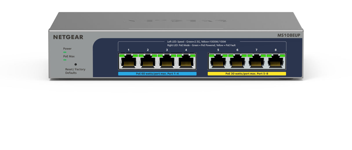 EAN 0606449156980 - NETGEAR 8-port Ultra60 PoE++ Multi-Gigabit (2.5G) Ethernet Plus Switch Gestionado L2/L3 2.5G Ethernet (10 imagen 4
