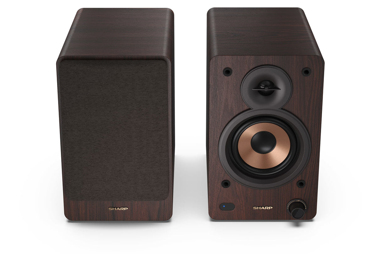 EAN 4974019216584 - Sharp BOOKSHELF SPEAKERS De 2 vías Marrón Inalámbrico y alámbrico 60 W imagen 4
