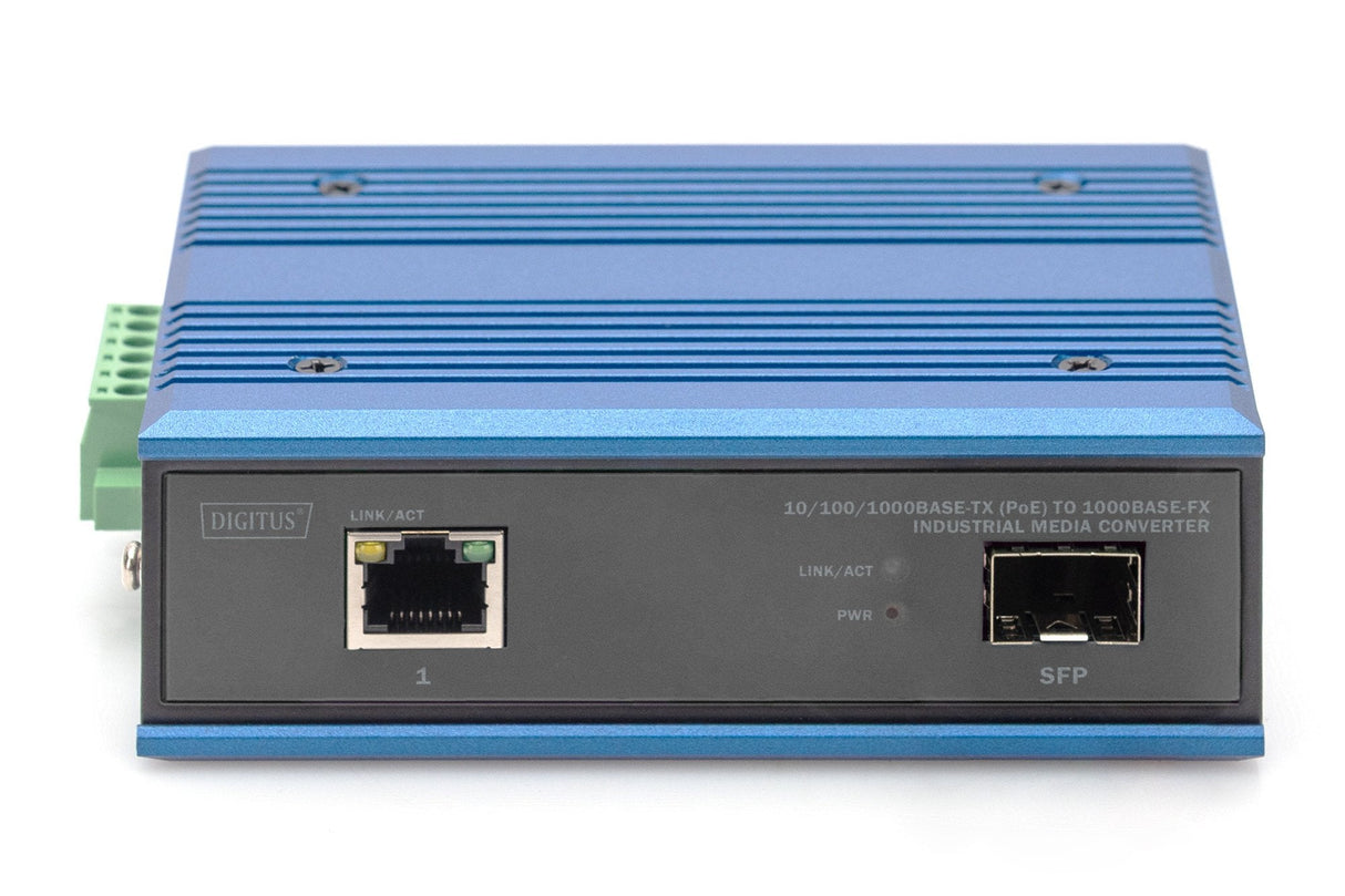 EAN 4016032488217 - Digitus DN-652104-1 convertidor de medio 1000 Mbit/s Negro, Azul imagen 2