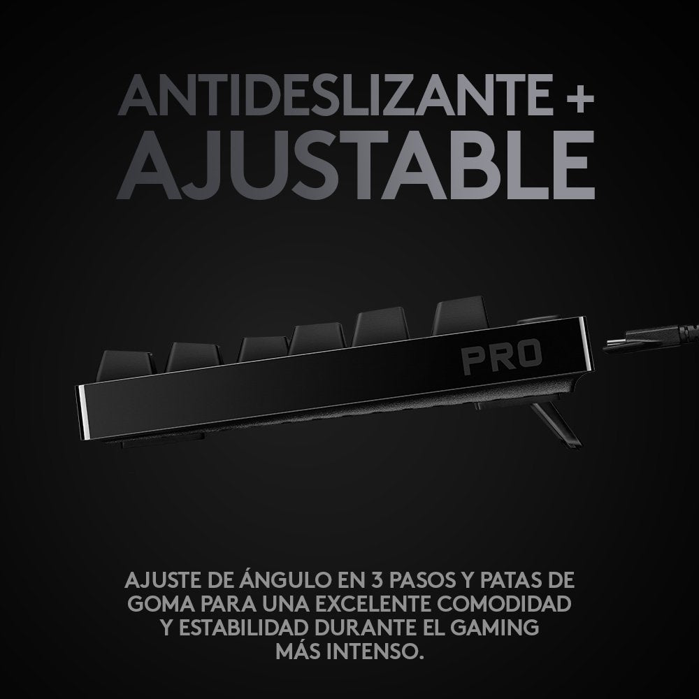 Teclado Español Logitech G Pro Gaming Usb Negro 920-010593