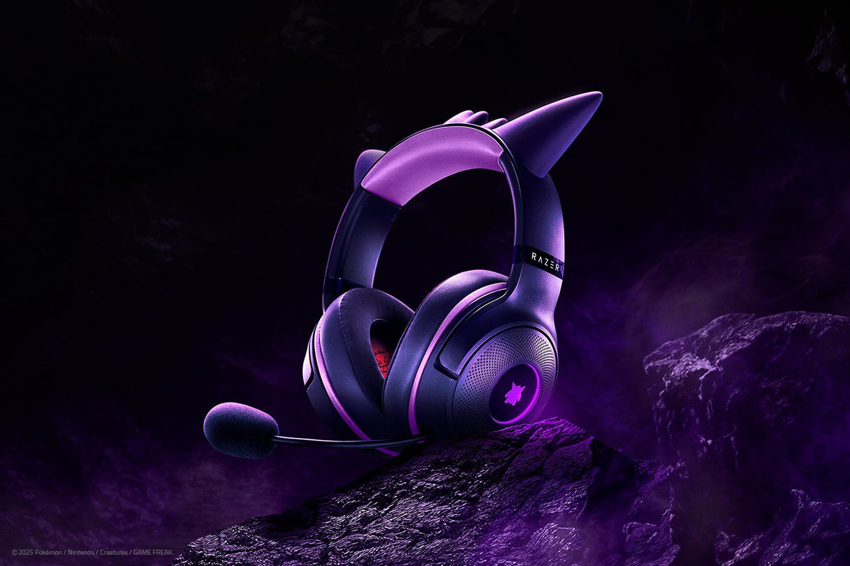 Razer Kraken Kitty V2 Headset, Pokémon Gengar Ed.