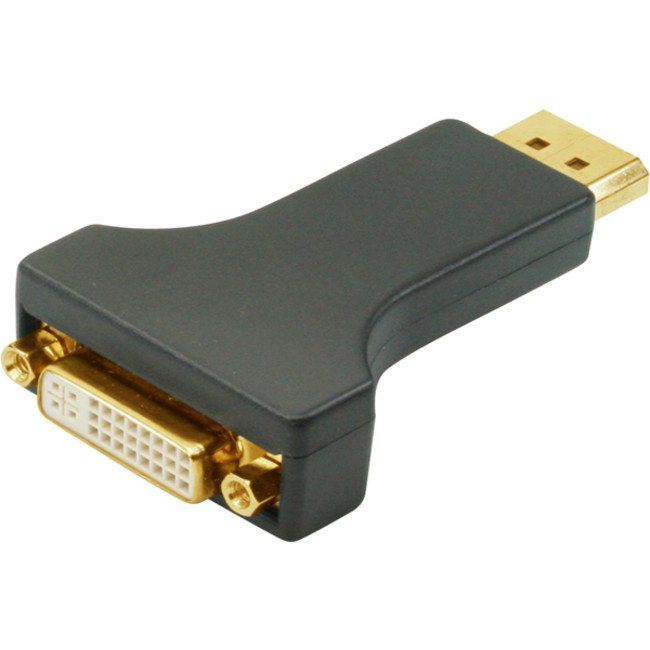 Adapter Displayport > Dvi (St-Bu) Chapado En Oro Negro