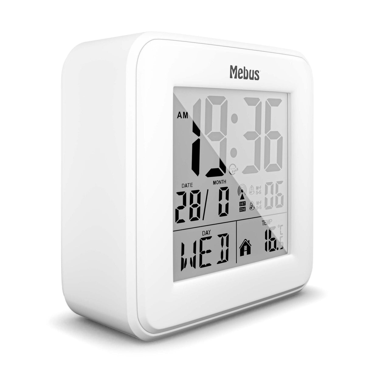 Mebus 25594 Despertador Reloj Despertador Digital Blanco