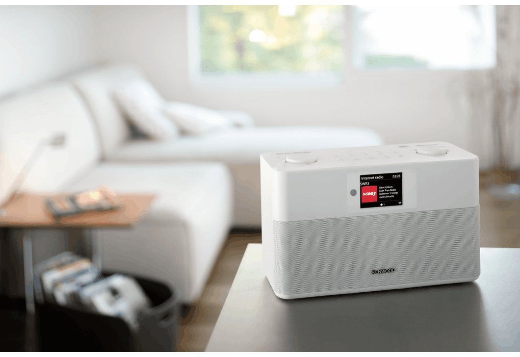Kenwood Cr-M100s Smart Radio Mit Dab+, Grosses Farbdisplay, Wifi Blanco