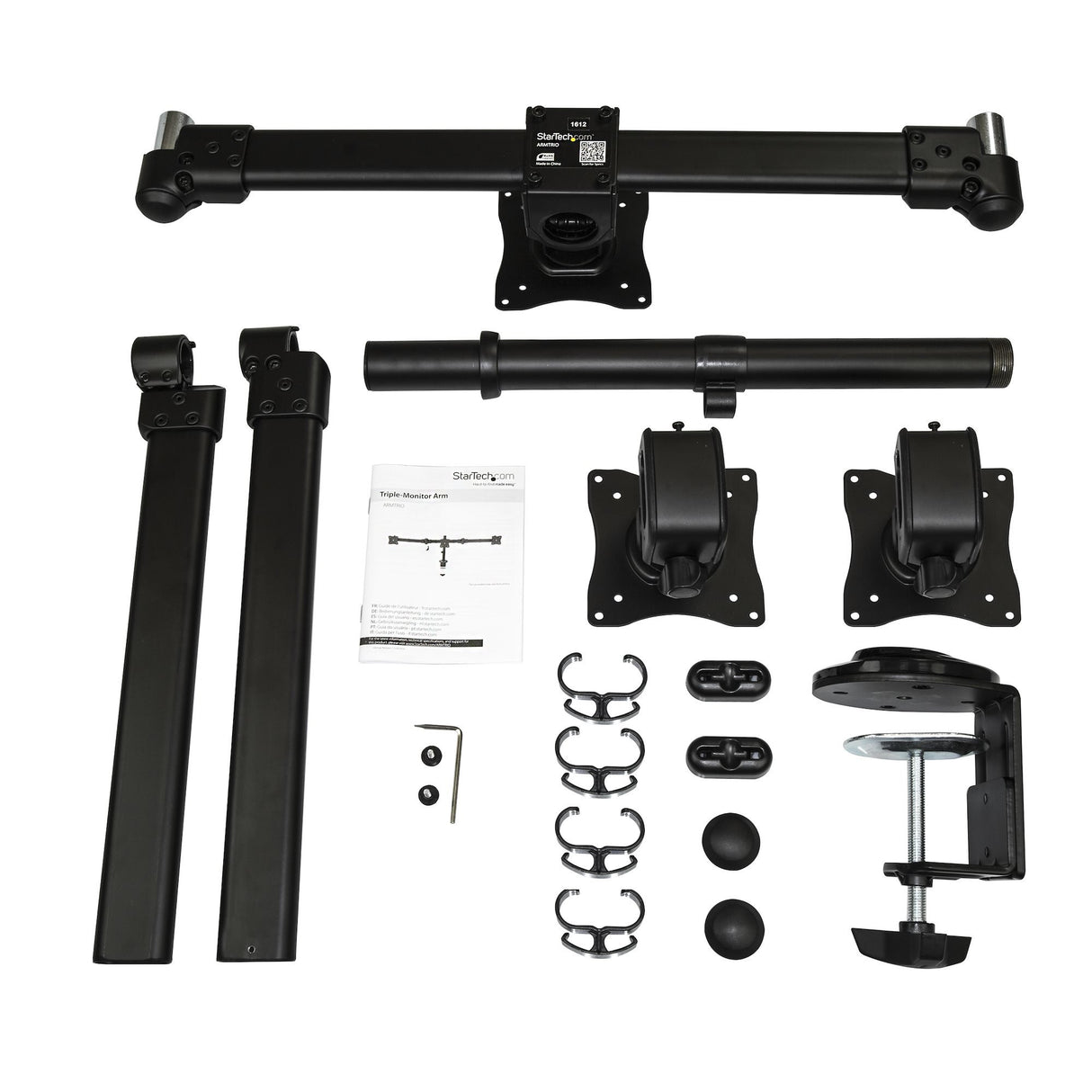 EAN 0065030867047 - StarTech.com ARMTRIO soporte para monitor 61 cm (24") Negro imagen 3