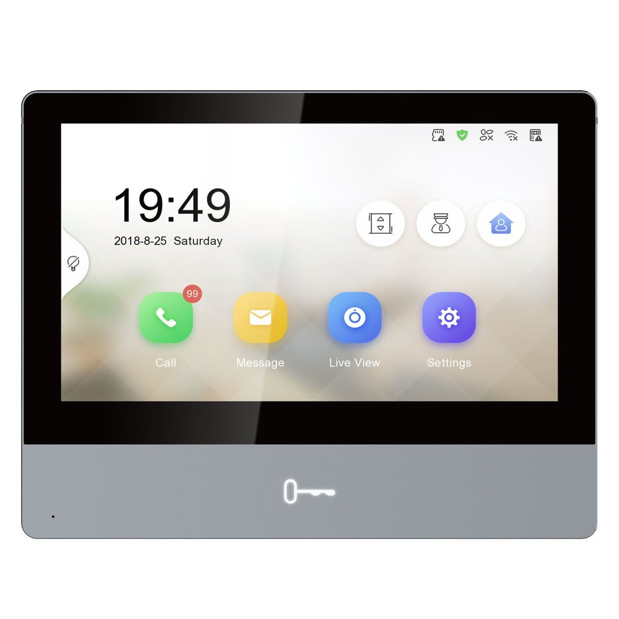 EAN 6941264011620 - Hikvision DS-KH8350-TE1 sistema de intercomunicación de video 17,8 cm (7") Negro, Gris imagen 1