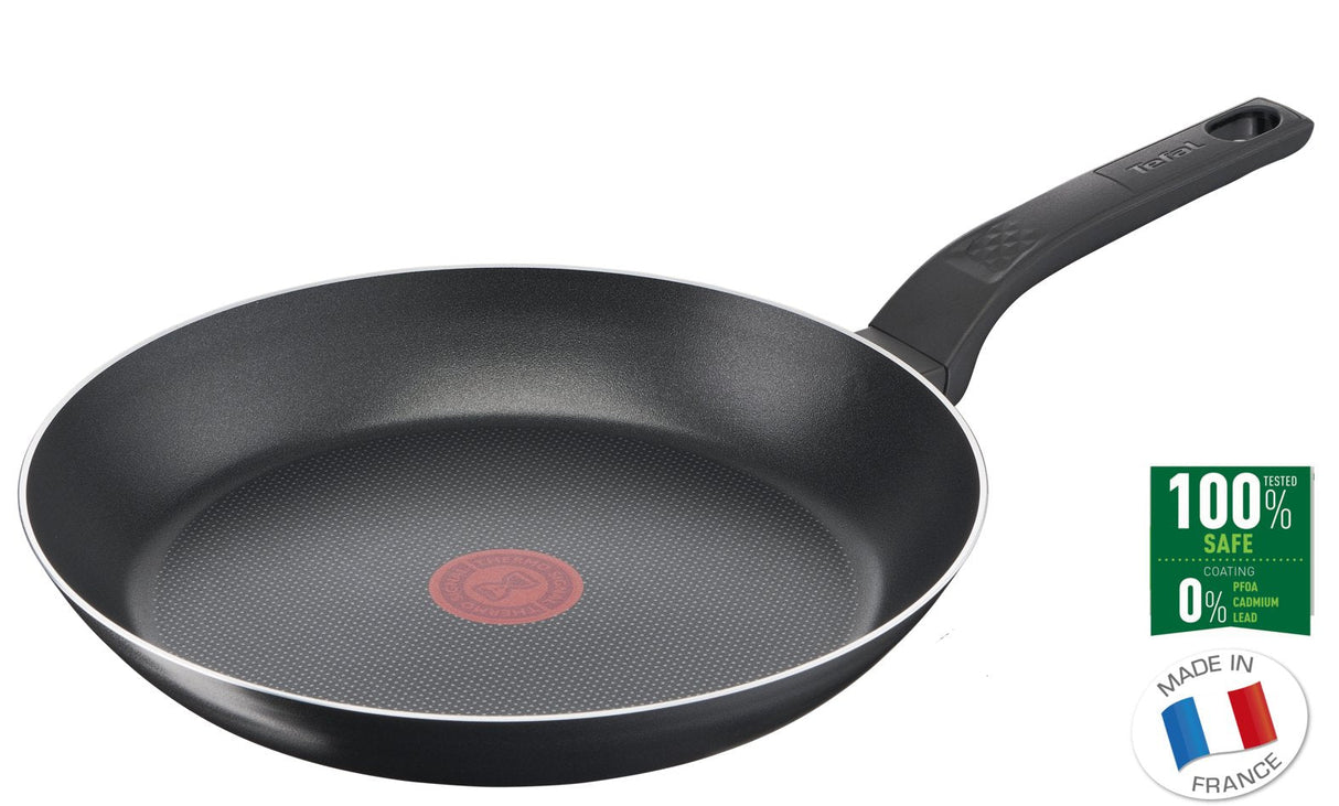 Tefal Easy Cook & Clean B5550633 Sartén Multiuso Negro Titanio, Aluminio, Thermo-Spot